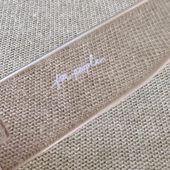 FREE PEOPLE Sidetracked Rimless Sunglasses Retro 70’s Summer Beach Neutral RARE - Picture 7 of 11